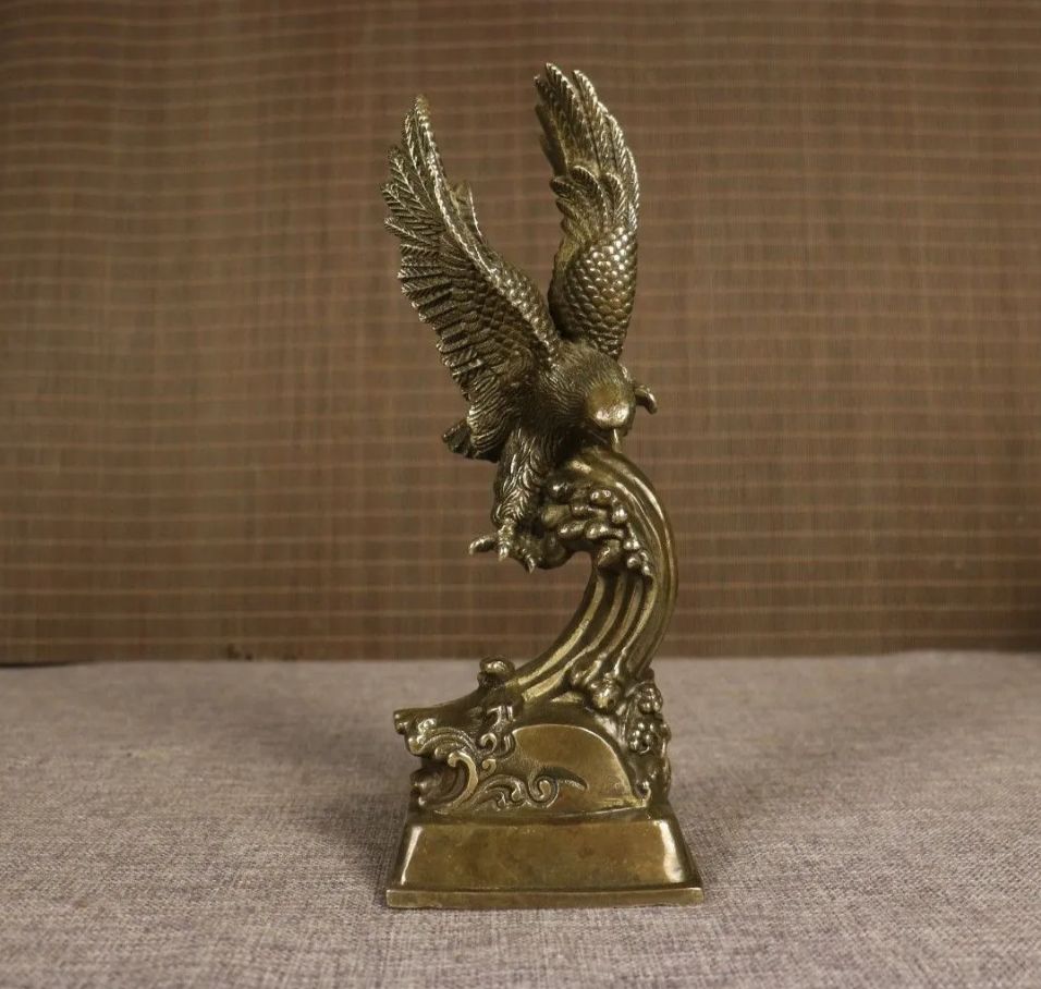 銅器 鷹 応接間 玄関 茶室 事務机 書斎 装飾品 工芸品 置物 銅器 鷹 応接間 玄関 茶室 事務机 書斎 装飾品 工芸品 置物 - メルカリ