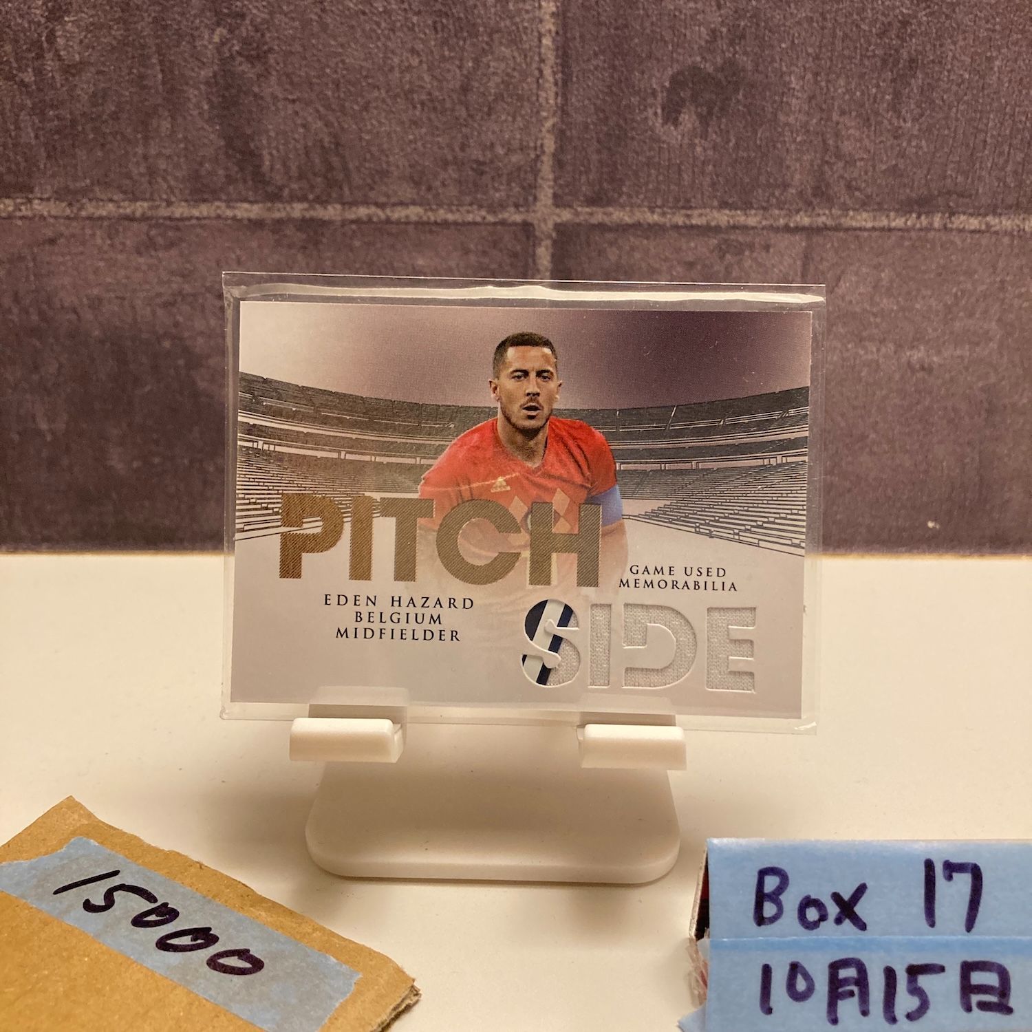 2018 Futera Unique Eden Hazard 17 37 Chelsea Game- ジャージ Pitchside カード