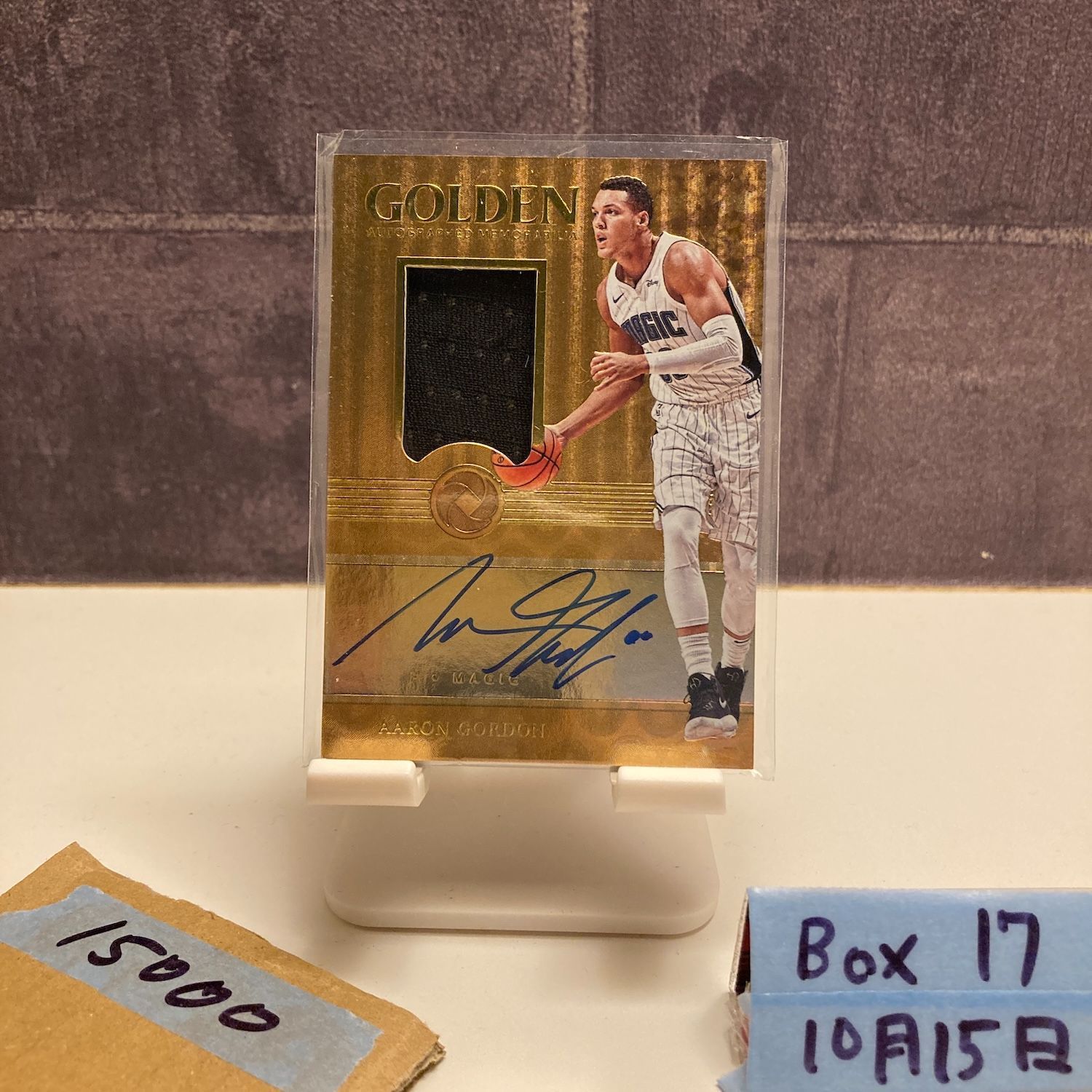 2017-18 Panini Opulence Aaron Gordon 34|49 直筆サインカード Orlando Magic Game-Worn パッチ G en Autographed Memorabilia カード