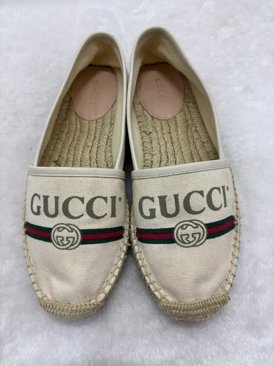 グッチ エスパドリーユ スリッポン アイボリー レディース 36