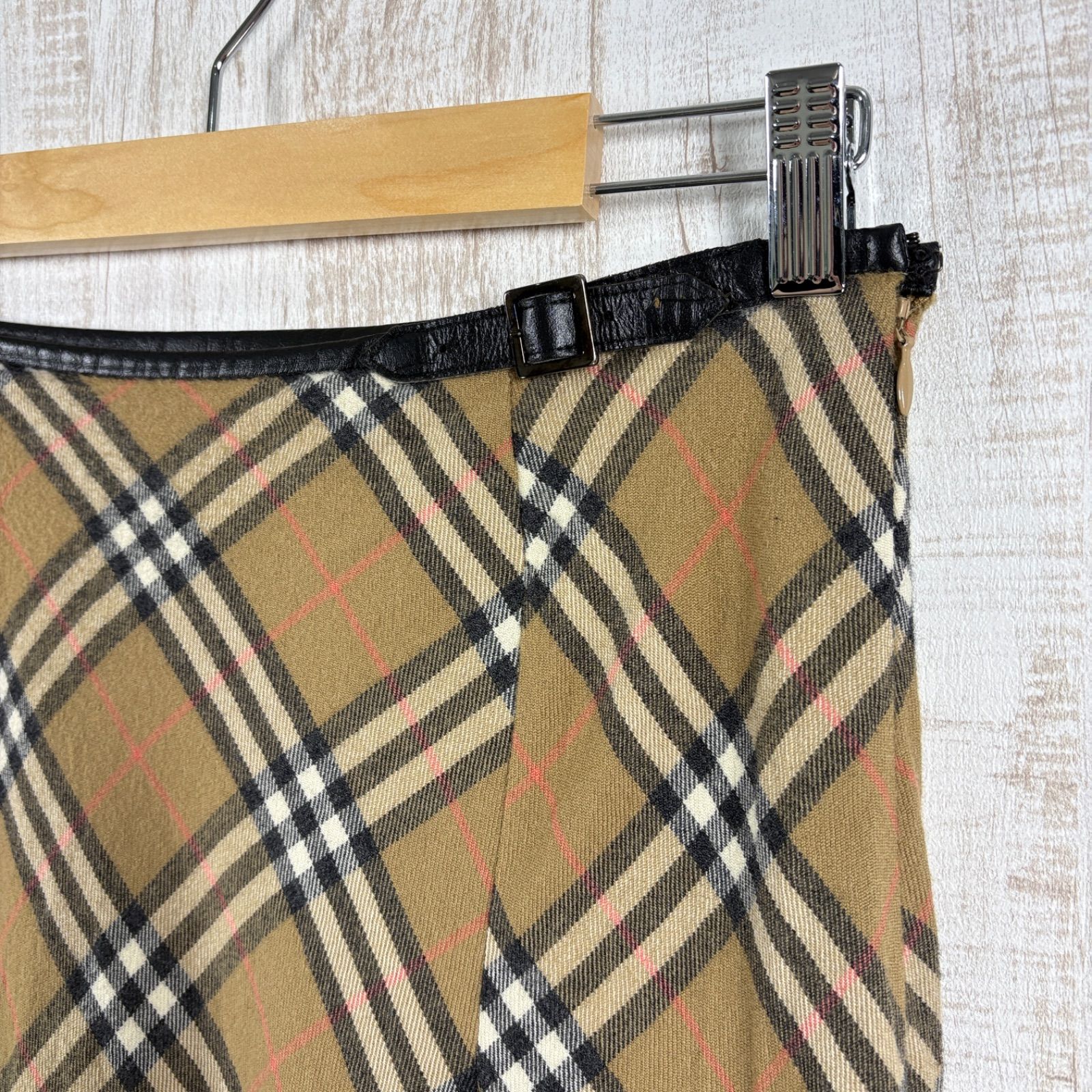 BURBERRY LONDON バーバリーロンドン ベルト付き ノバチェック メガ