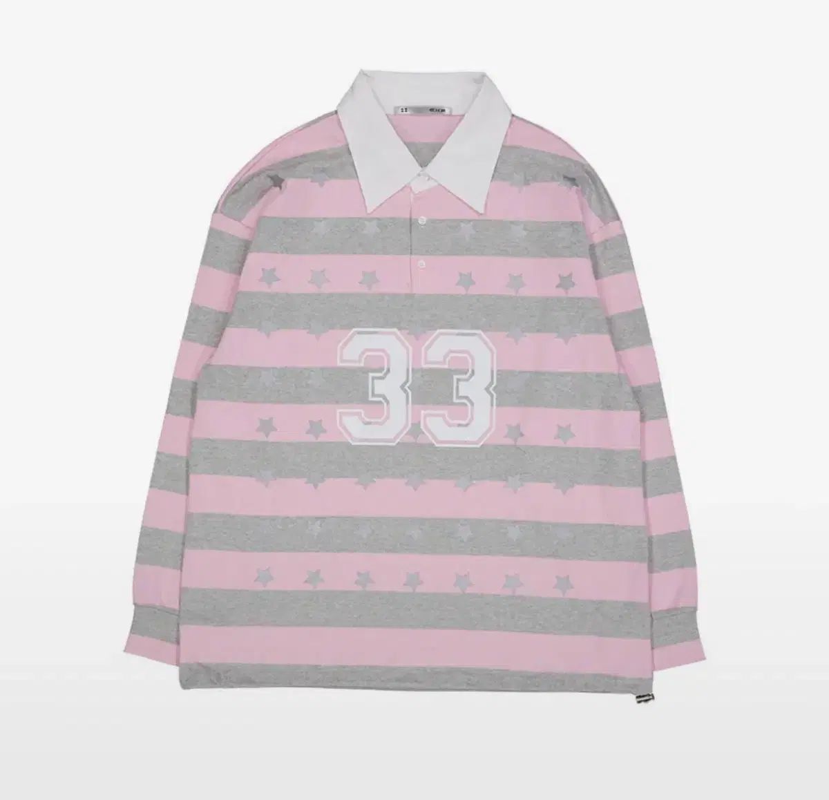 セットアップエクス 33 STAR STRIPE POLO TOP | PINK