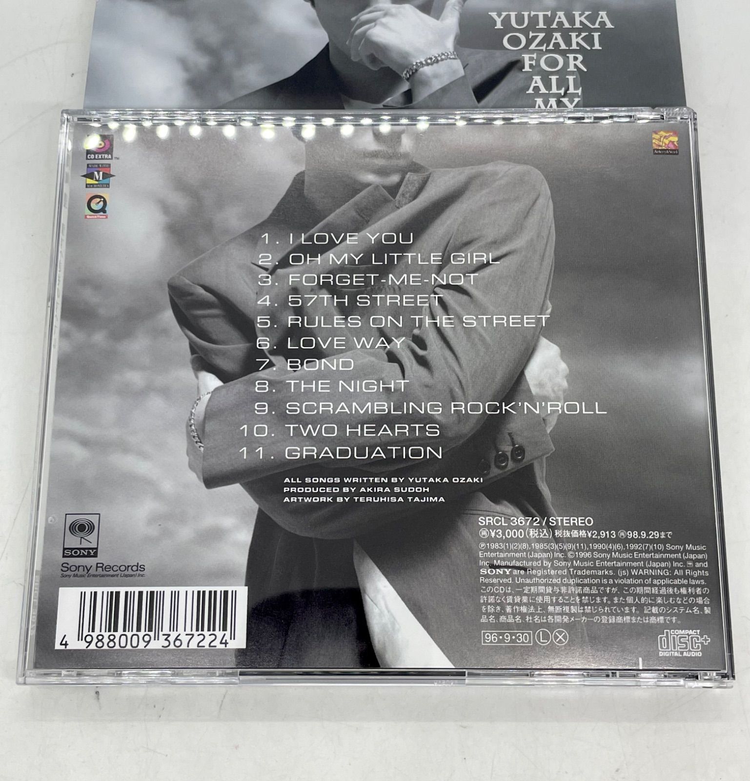 初回限定仕様 尾崎豊 CD ベスト BEST アルバム YUTAKA OZAKI FOR ALL