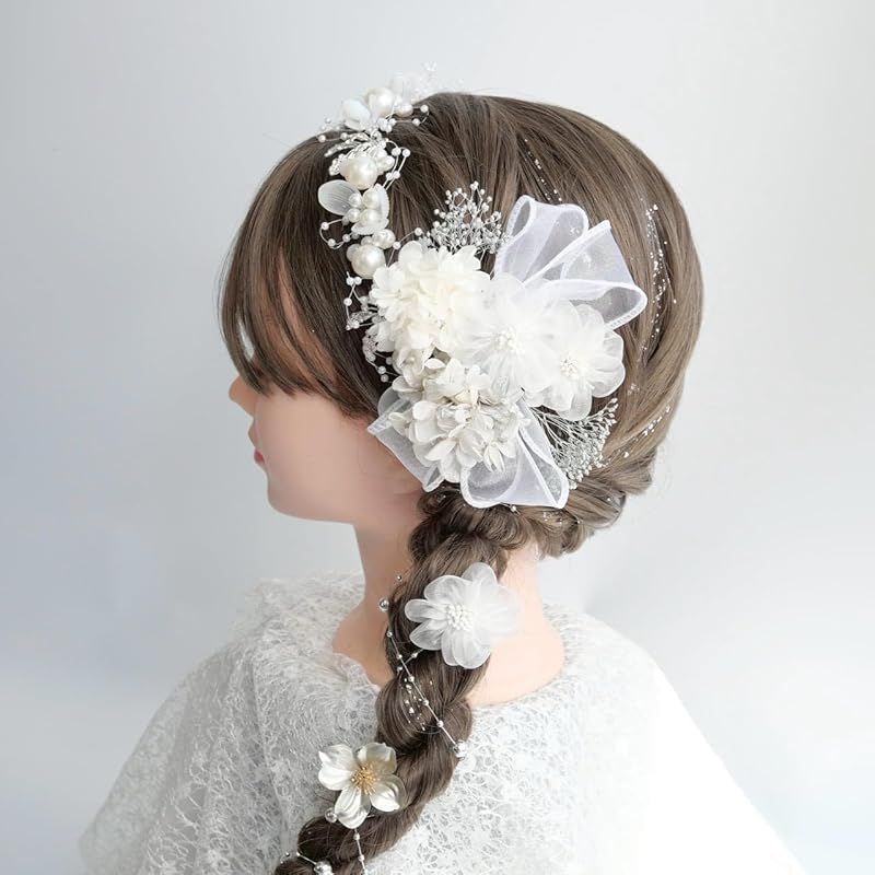 Lomeri ロメリ ゴールド カチューシャ ドライフラワーの髪飾り 成人式 卒業式 結婚式 袴 ゴールドE 33 シルバー 0