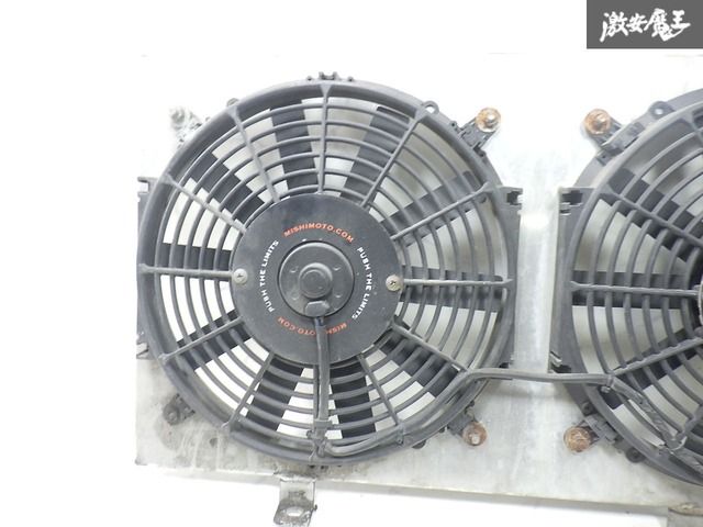 も*も様 s14 社外アルミラジエーター　電動ファン付き ☆保証付動作OK！☆ MISHIMOTO S14 S15 シルビア ラジエーター 電動