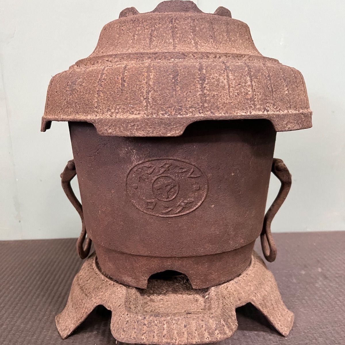 ︎ 昭和 レトロ 煉炭 ストーブ 薪ストーブ 古民家 古民具 b