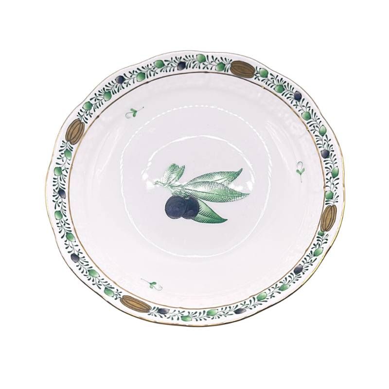 美品 HEREND ヘレンド アピシウスのハーブ フルーツボウル 中皿 13.5cm