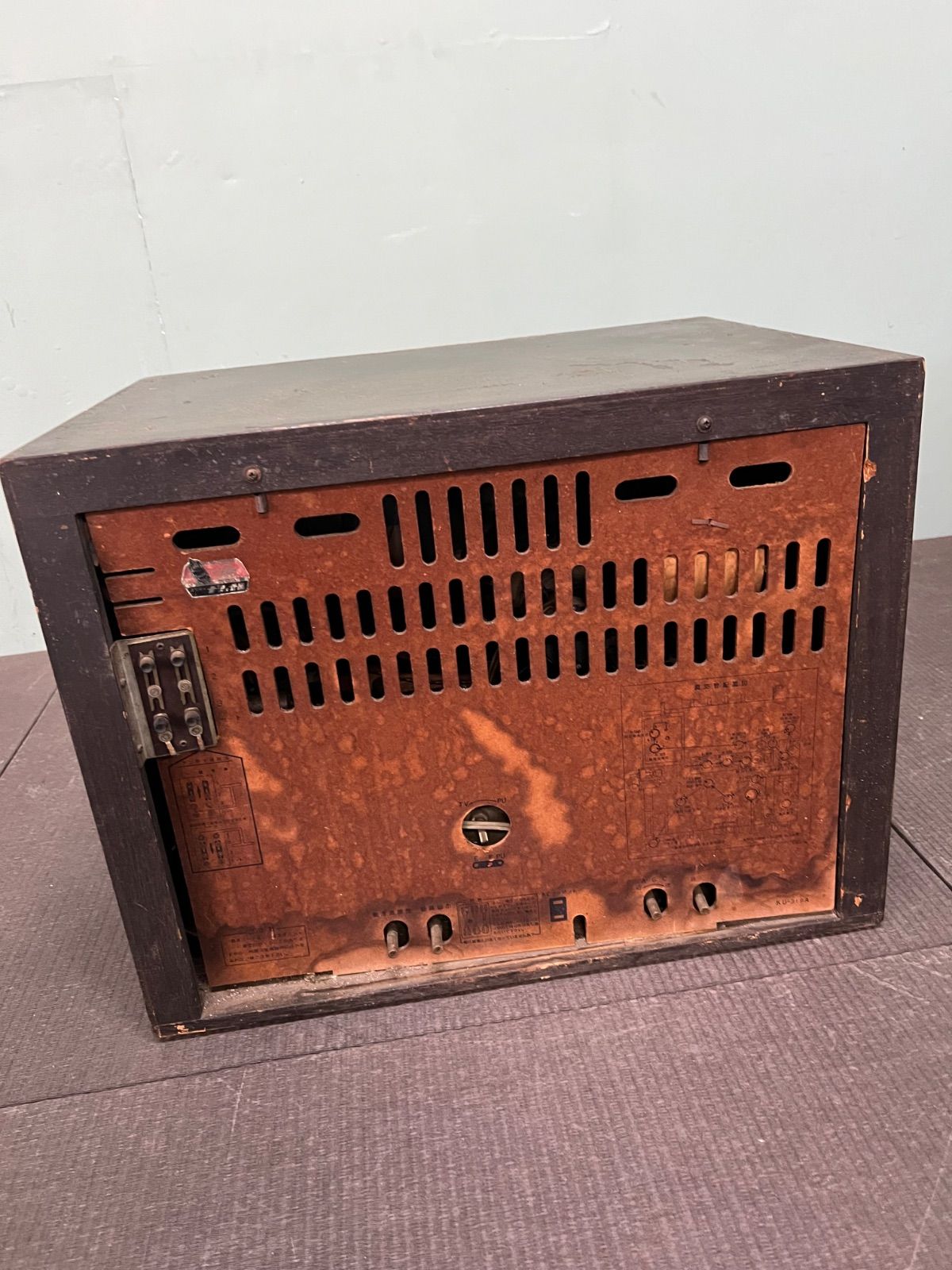 ⭐︎ 昭和 レトロ ナショナル 真空管 テレビ ジャンク品 周辺部品