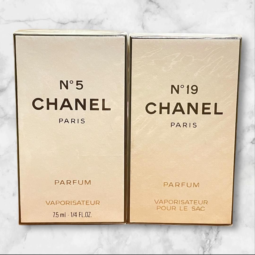 CHANEL N°19 パルファム 5箱セット CHANEL シャネル N°5 & N°19 パルファム 2点セット 未開封 - メルカリ
