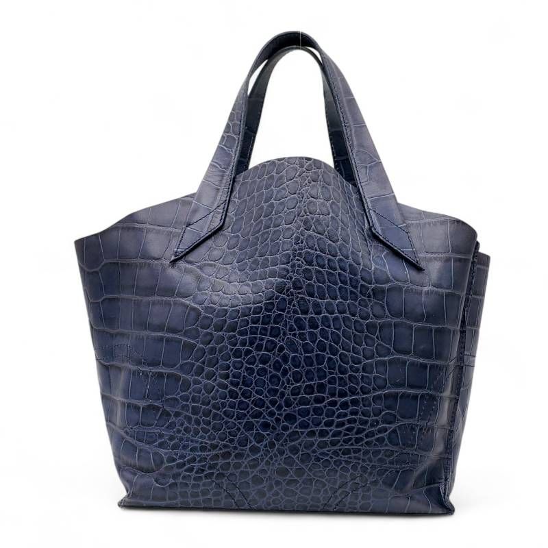 ｛新品未使用｝FURLA クロコ型押しレザー ハンドバッグ FURLA フルラ ハンドバッグ ミニトートバッグ クロコ型押し レザー 本