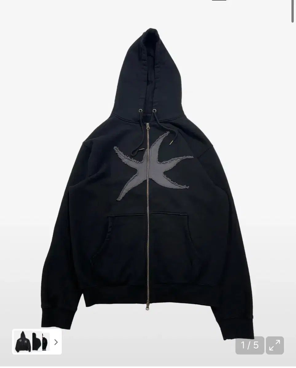 M TCM/ザ・コルディ・モーメント starfish hooded zip-up