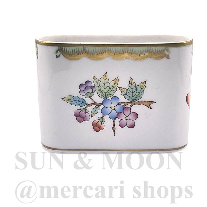 HEREND ヘレンド ヴィクトリアブーケ 小物入れ 花瓶 陶器 TD 2512