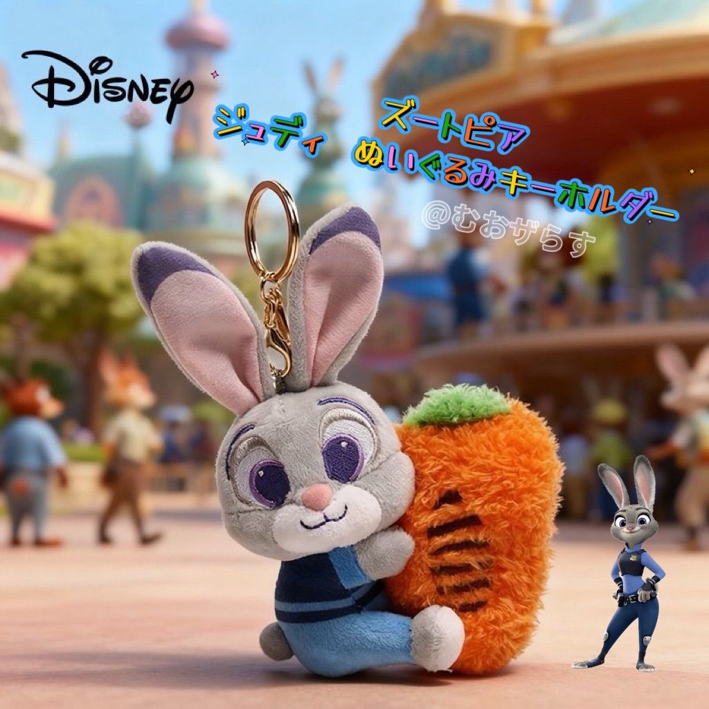 ジュディ ホップス うさぎ ぬいぐるみ キーホルダー ズートピア