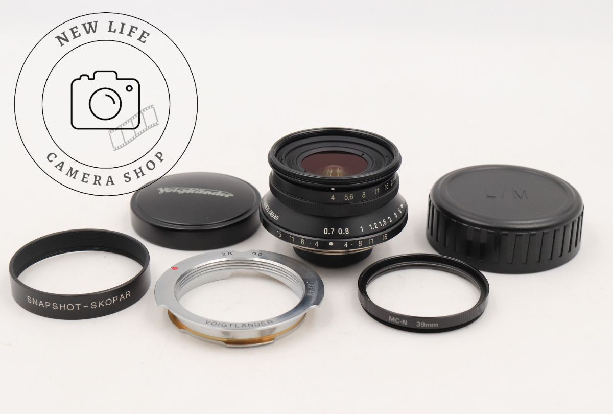 外観 COSINA Voigtlander COLOR-SKOPAR 25 mm F 4 Lマウント フォクトレンダー スコパー フード付 15171