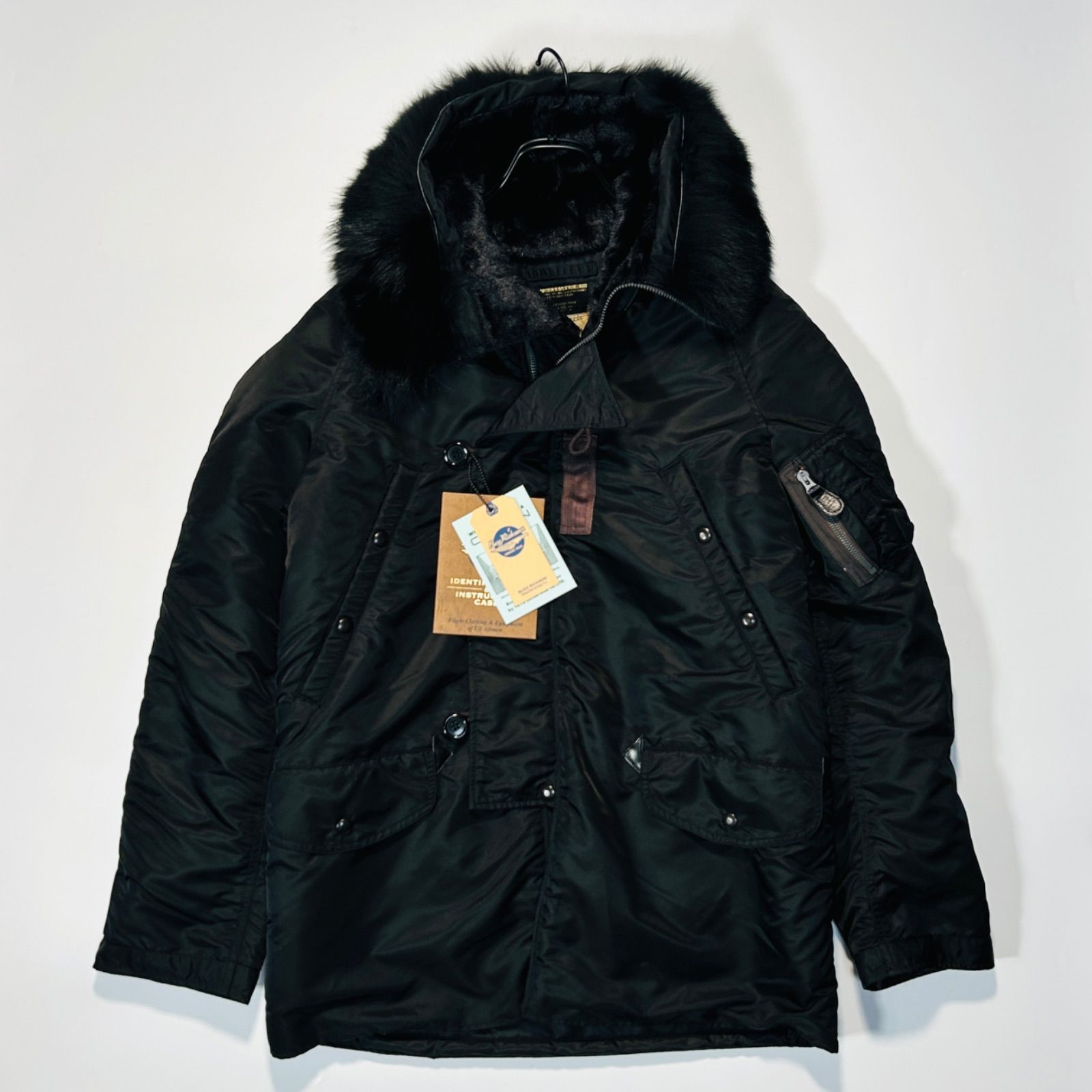 Buzz rickson s バズリクソンズ WILLIAM GIBSON BLACK N-3 B SLENDER ウィリアム ギブソン ブラック Lサイズ