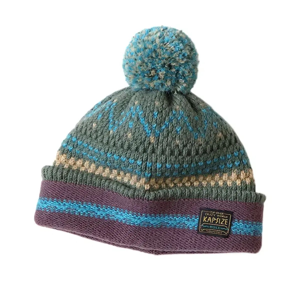 キャピタル 5 G ウール ニット キャップ グレー フォームビーニー OS