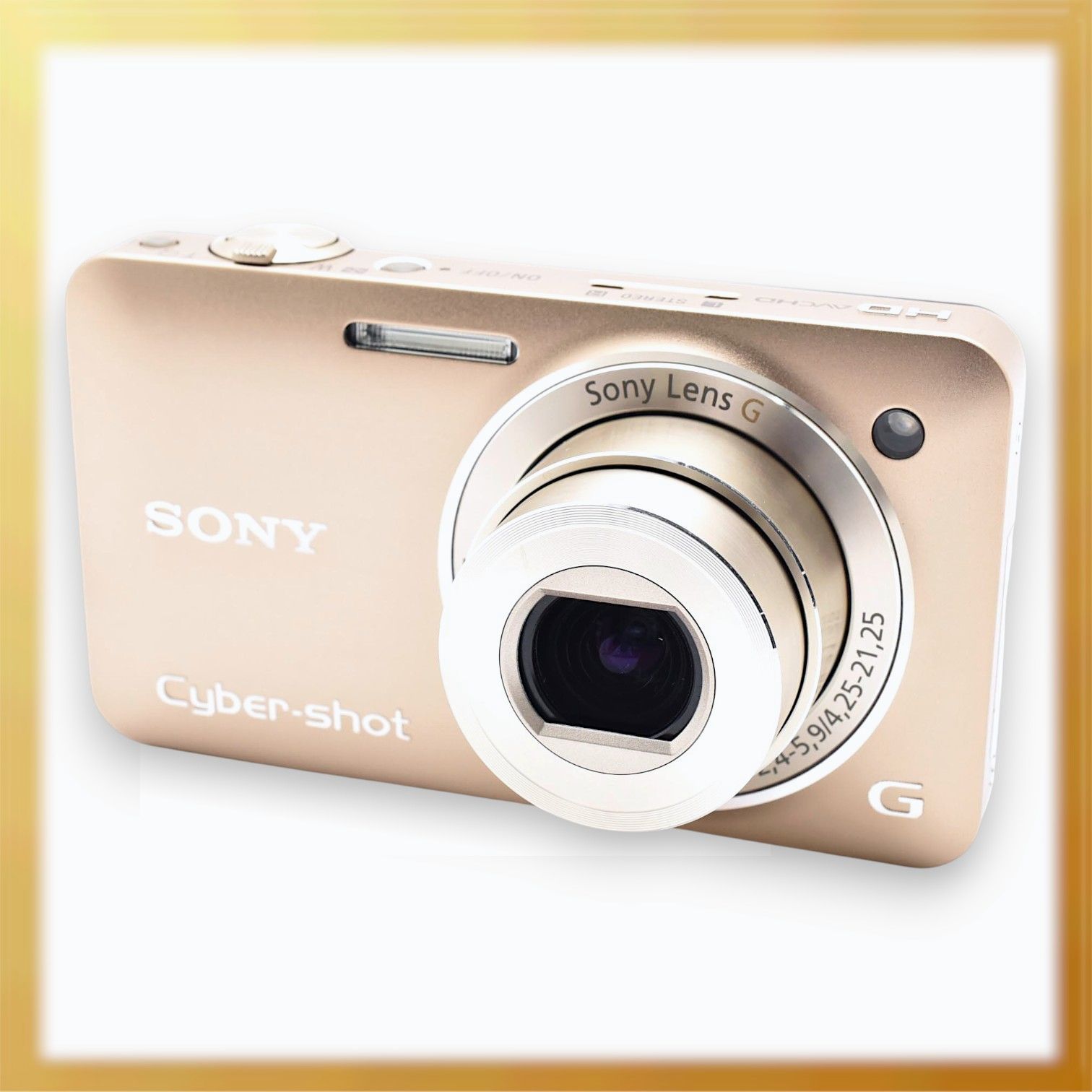 新品級 ｜ SONY Cyber-Shot WX5 1220万画素CMOS/光学x5 ゴールド DSC-WX5/