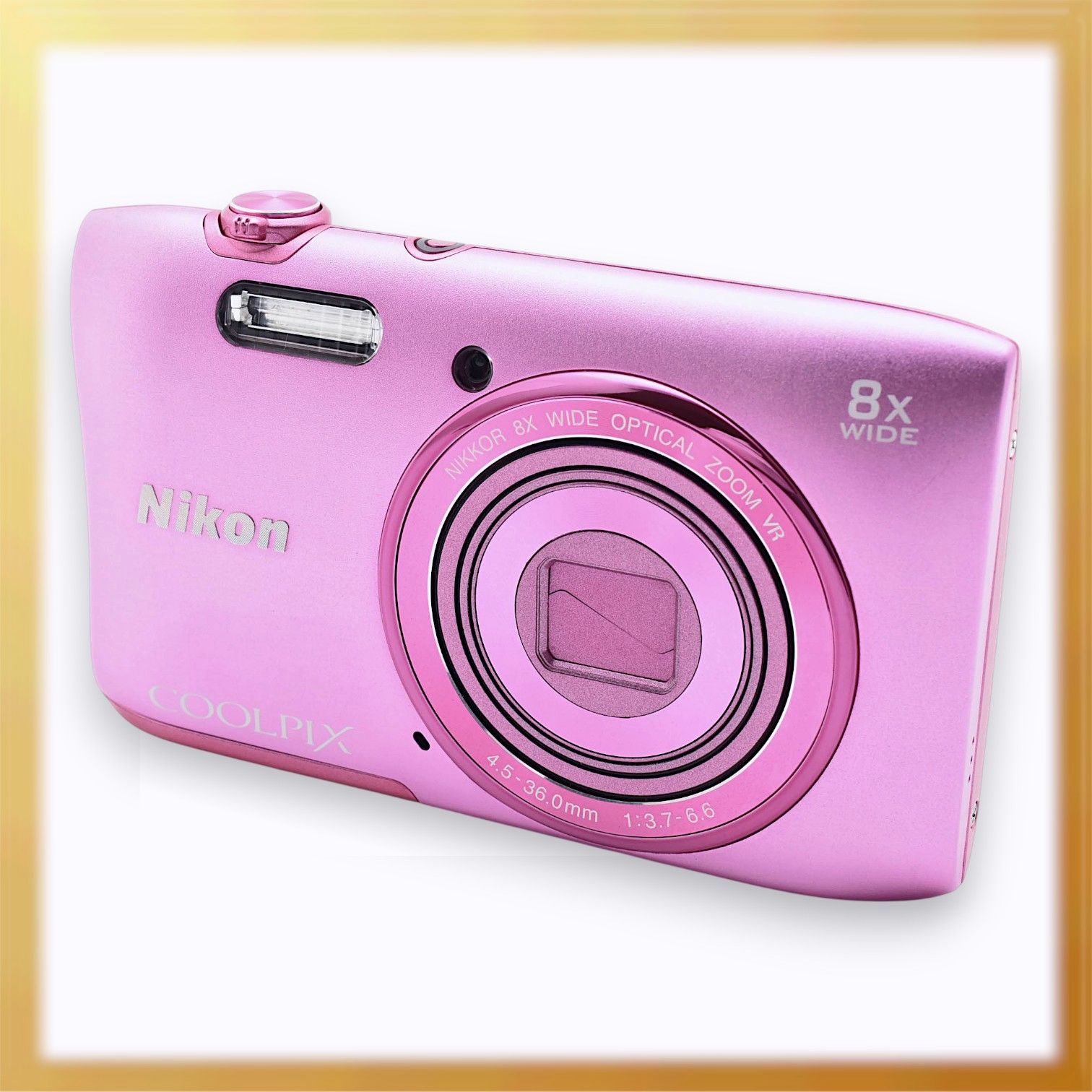 美品 |Nikon COOLPIX S3600 8倍ズーム 2005万画素 お買い得品 美品 |Nikon COOLPIX S3600 8倍ズーム 2005万画素 お買い得品
