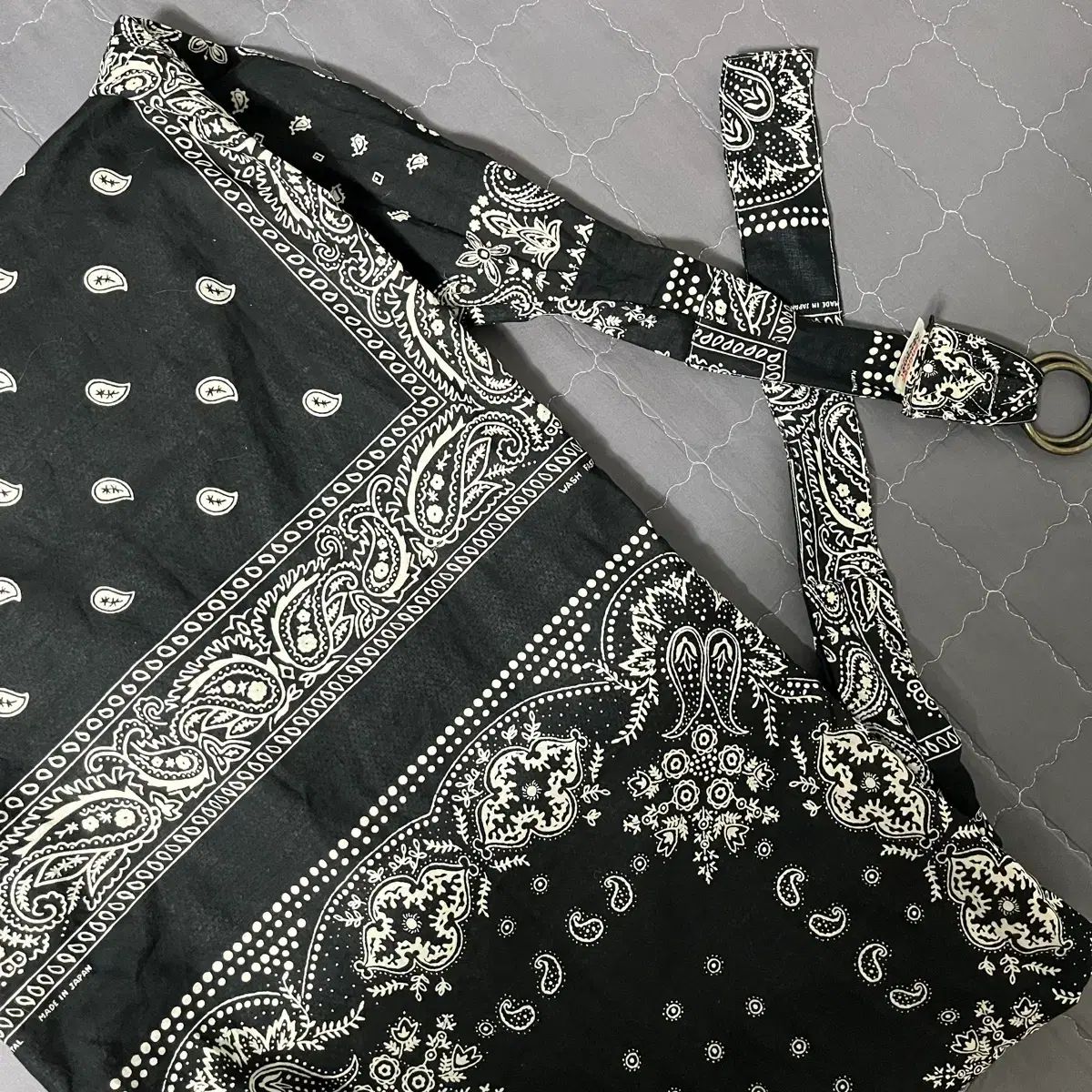 KAPITAL キャピタル ガーゼ ラット ブランド バンダナ パッチワーク パータン トランジット スナッフキン バッグ ブラック