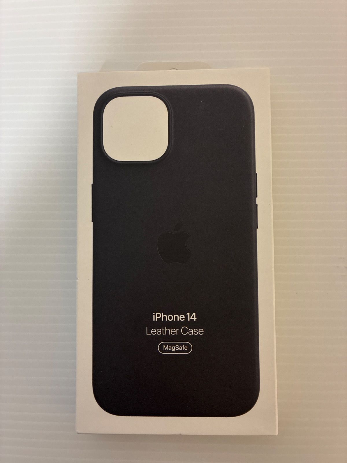 新品未開封】iPhone14 Apple純正レザーケース ブラック系 ミッドナイト