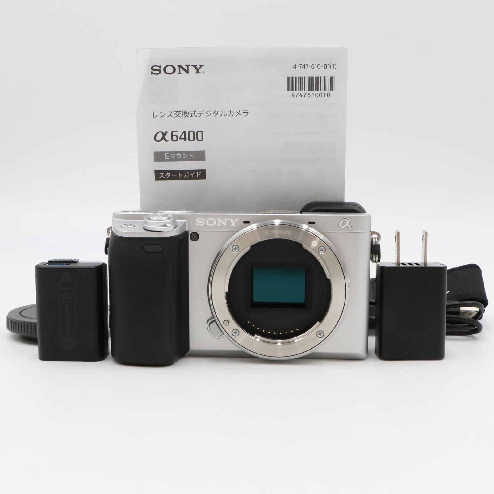 SONY ソニー ILCE 6400 Silver ショット数1 !