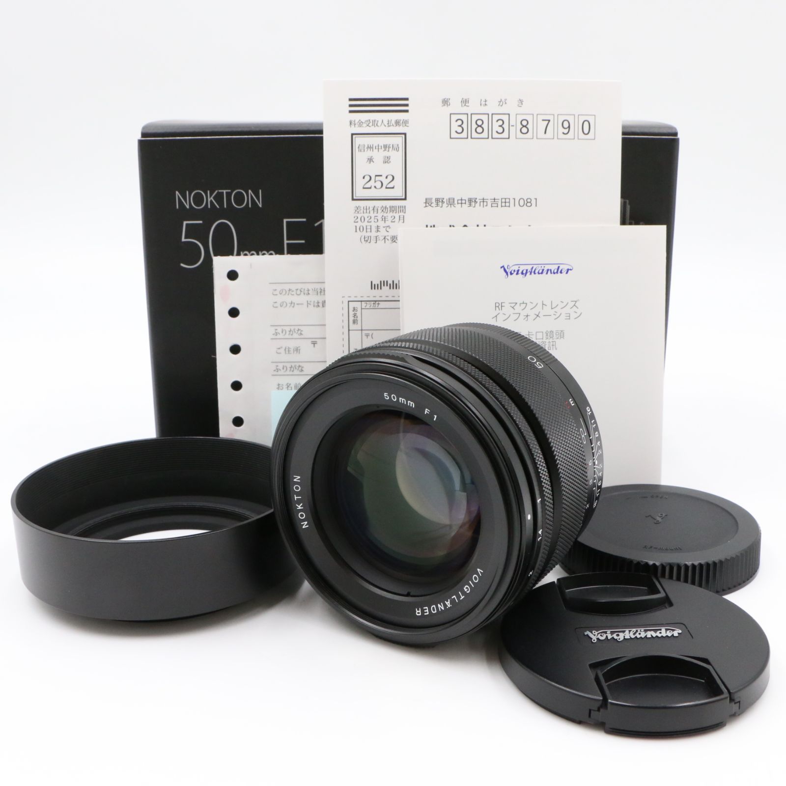 Voigtlander フォクトレンダー Nokton 50 mm F 1 Aspherical キャノンRF用