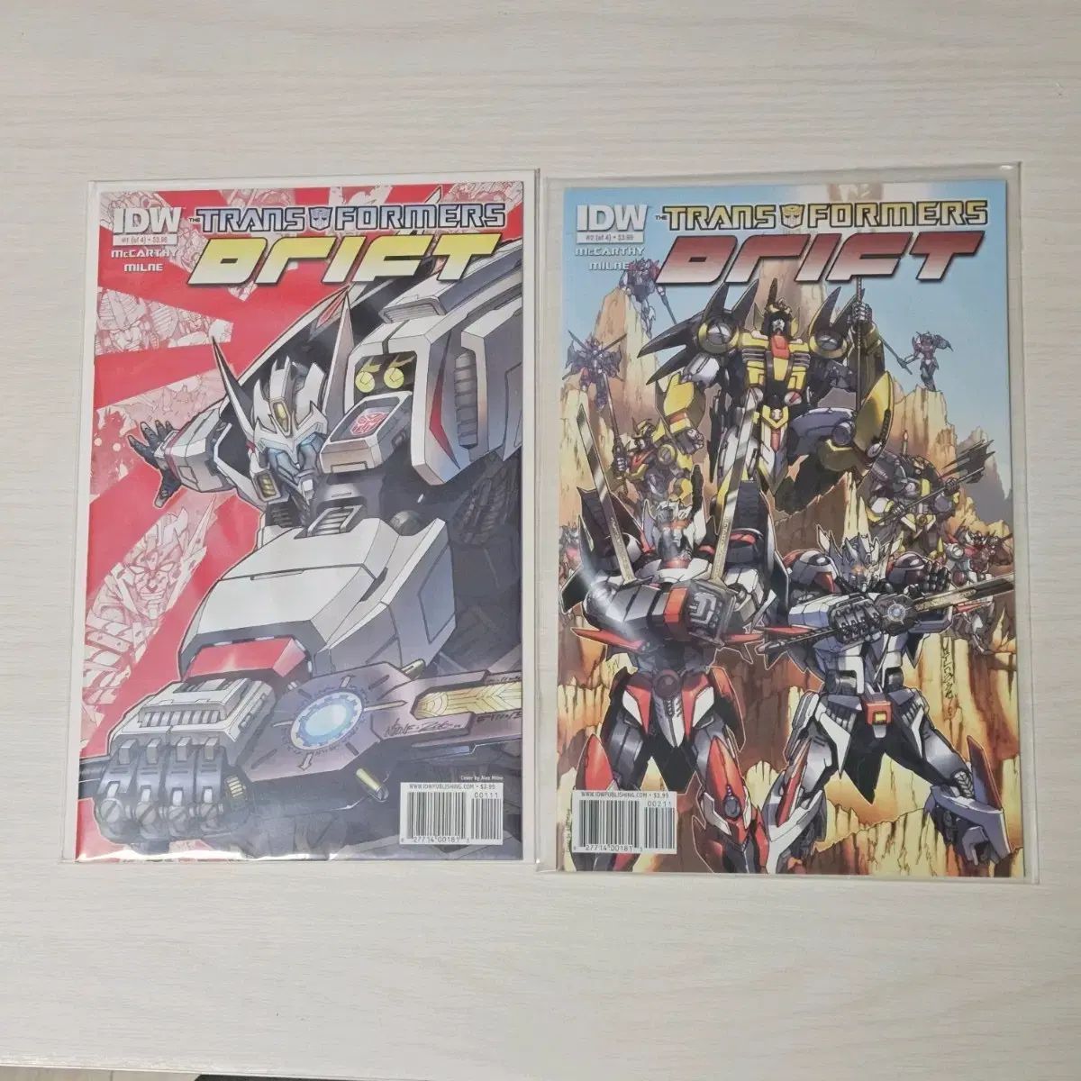 IDWトランスフォーマーコミックス ドリフトオリジン 1 2巻