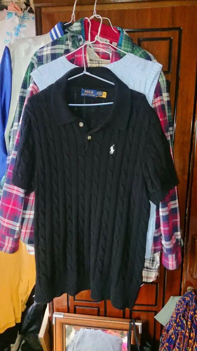 Polo Ralph Lauren ラルフローレン 古着 まとめ売り ポロ ラルフローレン ブラック ケーブル 半袖 ニット Polo Ralph