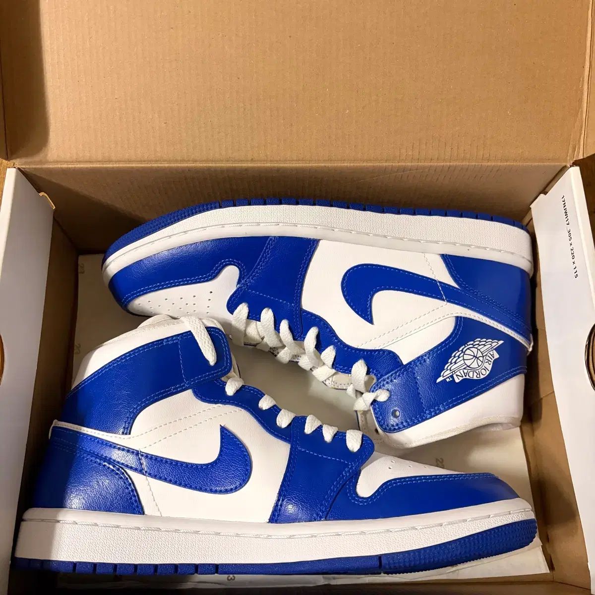 ナイキ エア ジョーダン1 ミッド ブルー ホワイト w 255