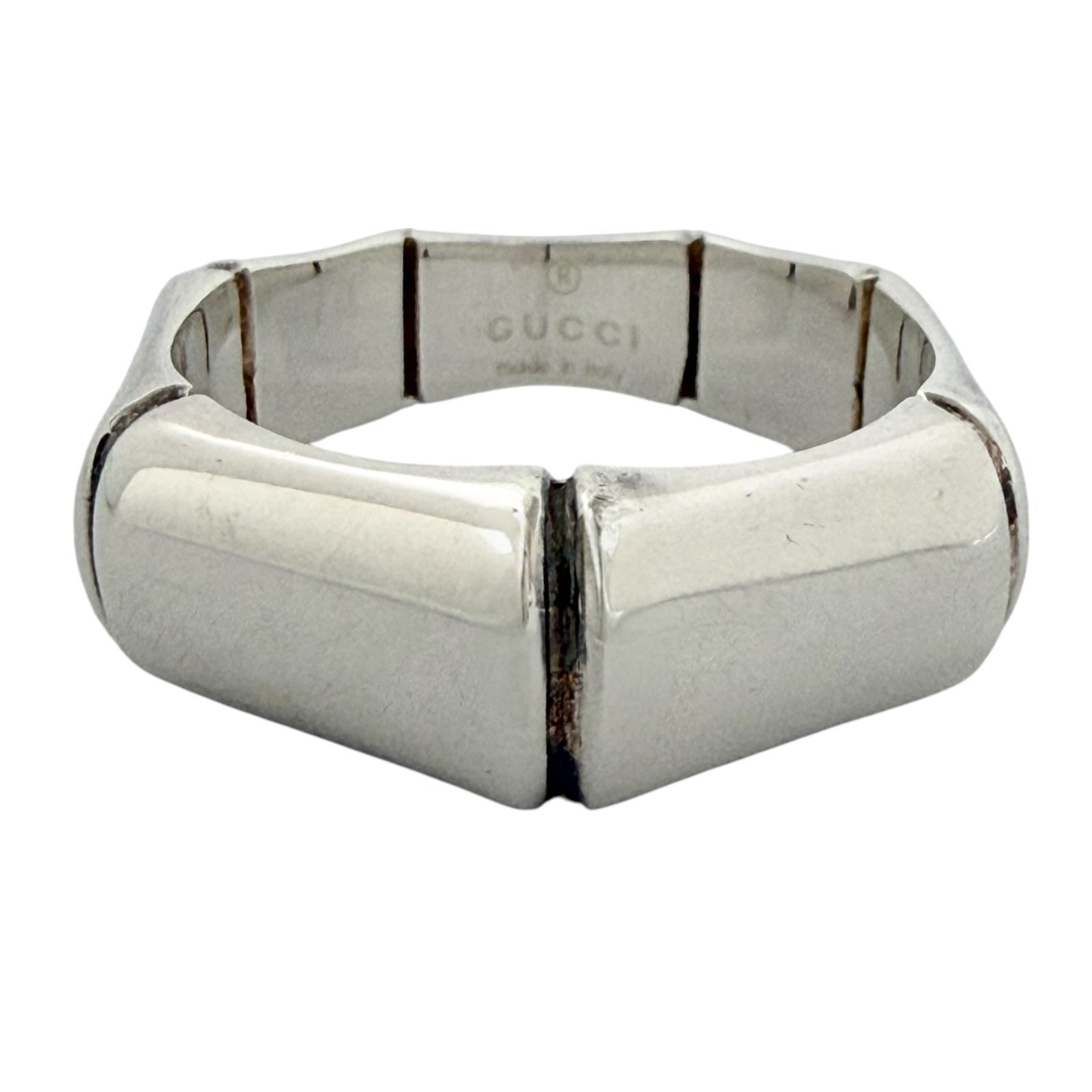 グッチ メンズ レディース バンブー リング 16号 シルバー 925 指輪