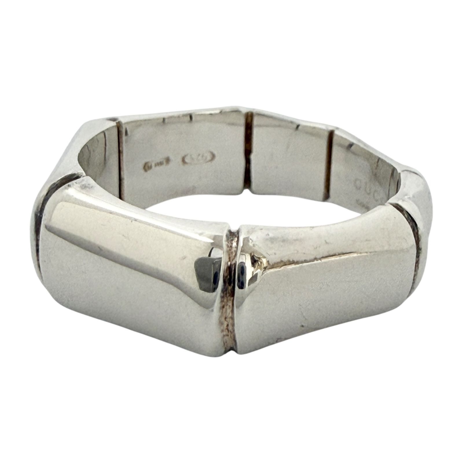 グッチ メンズ レディース バンブー リング 16号 シルバー 925 指輪