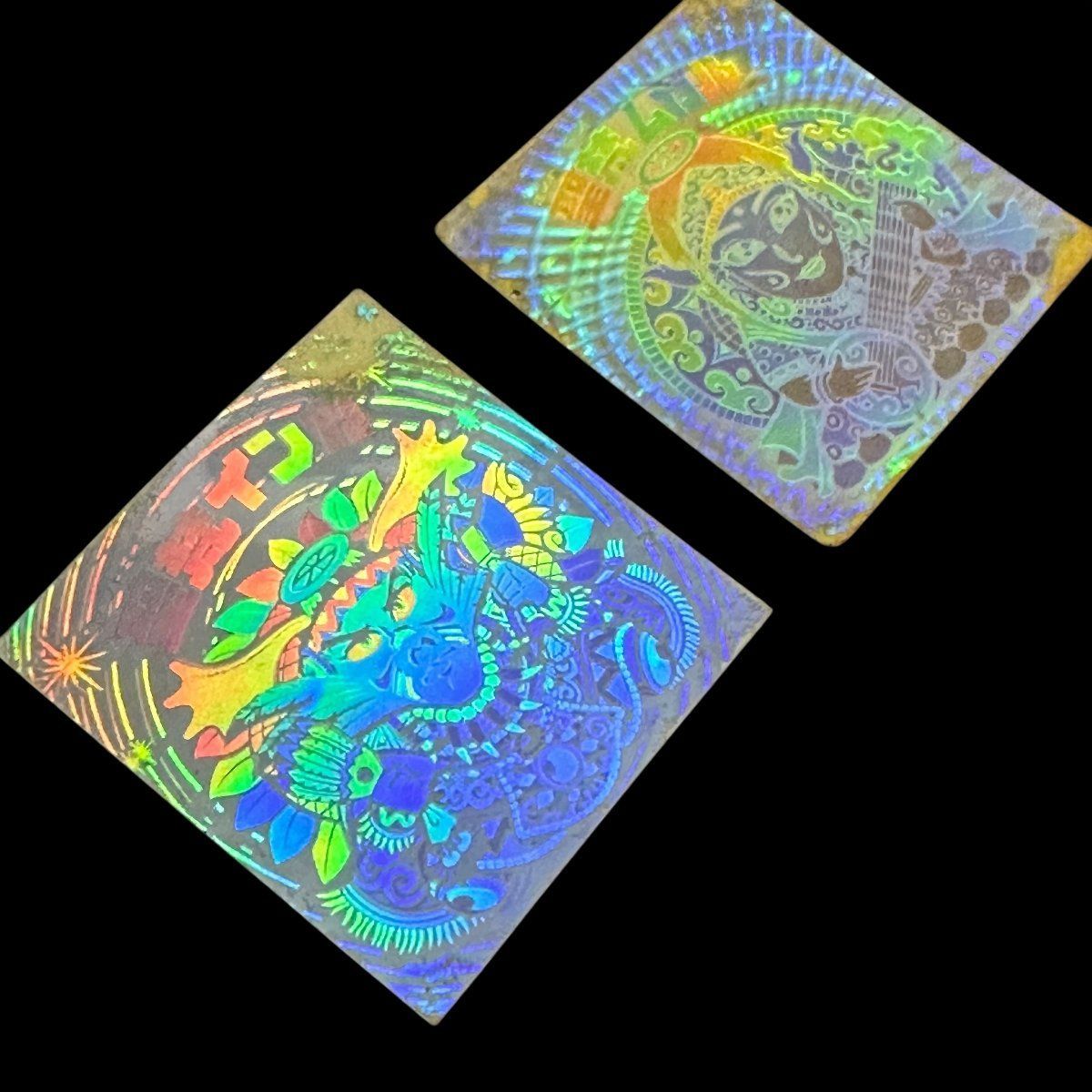 旧ビックリマン　ホログラムセット 聖梵インカ 聖梵ムガル ヘッド 悪魔VS天使 第14弾 旧ビックリマン