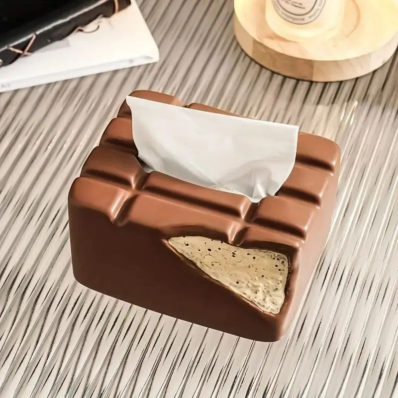 セラミックチョコレートバー ティッシュボックスホルダー ティッシュ
