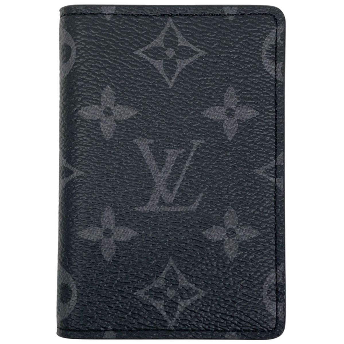 ルイ ヴィトン Louis Vuitton オーガナイザー ドゥ ポッシュ 名刺 定期 カードケース モノグラムエクリプス ノワール ブラック M 61696 メンズ