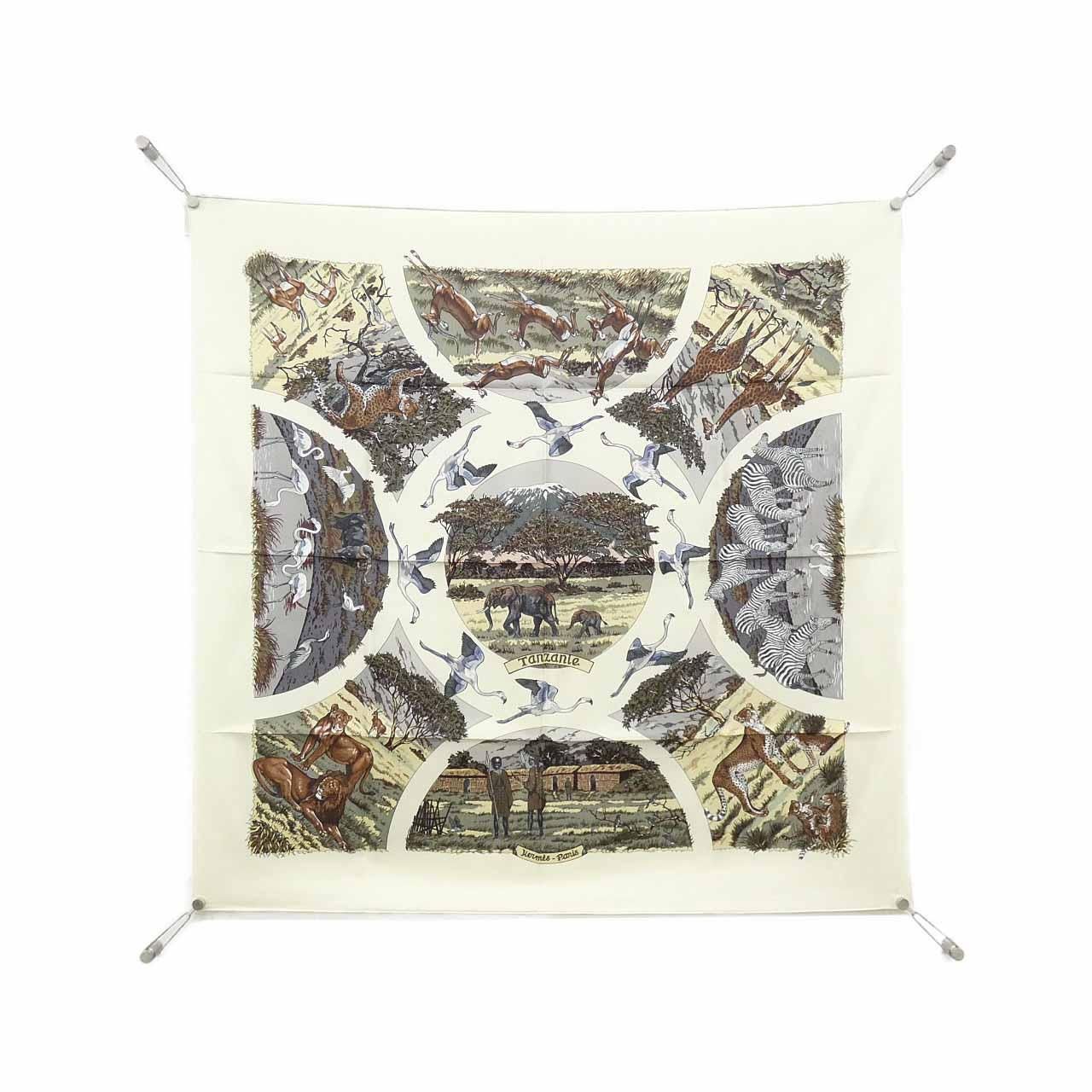 エルメス TANZANIE カレ スカーフ