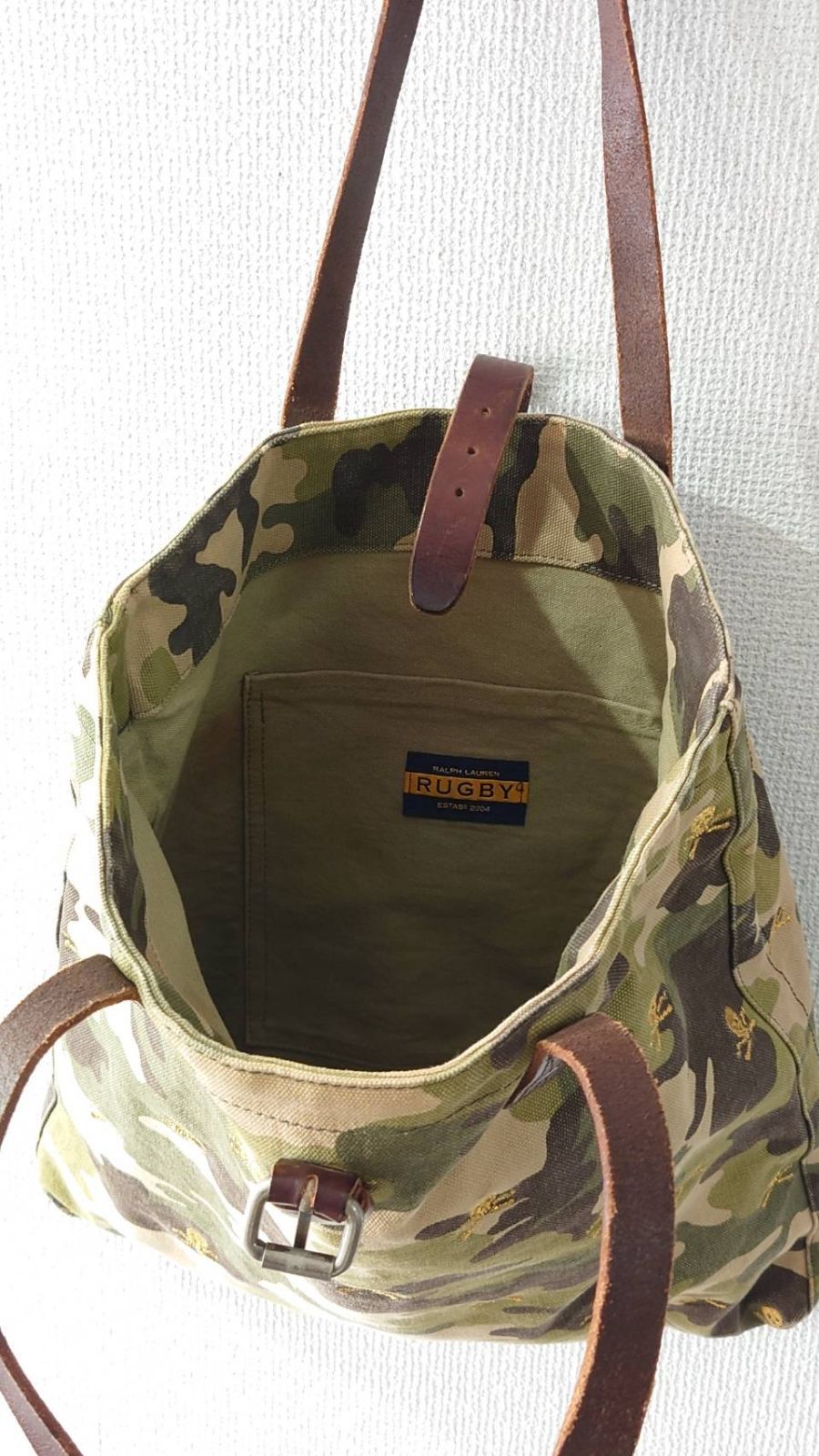 RUGBY RALPH LAUREN スカル刺繍 コットンキャンバス トートバッグ