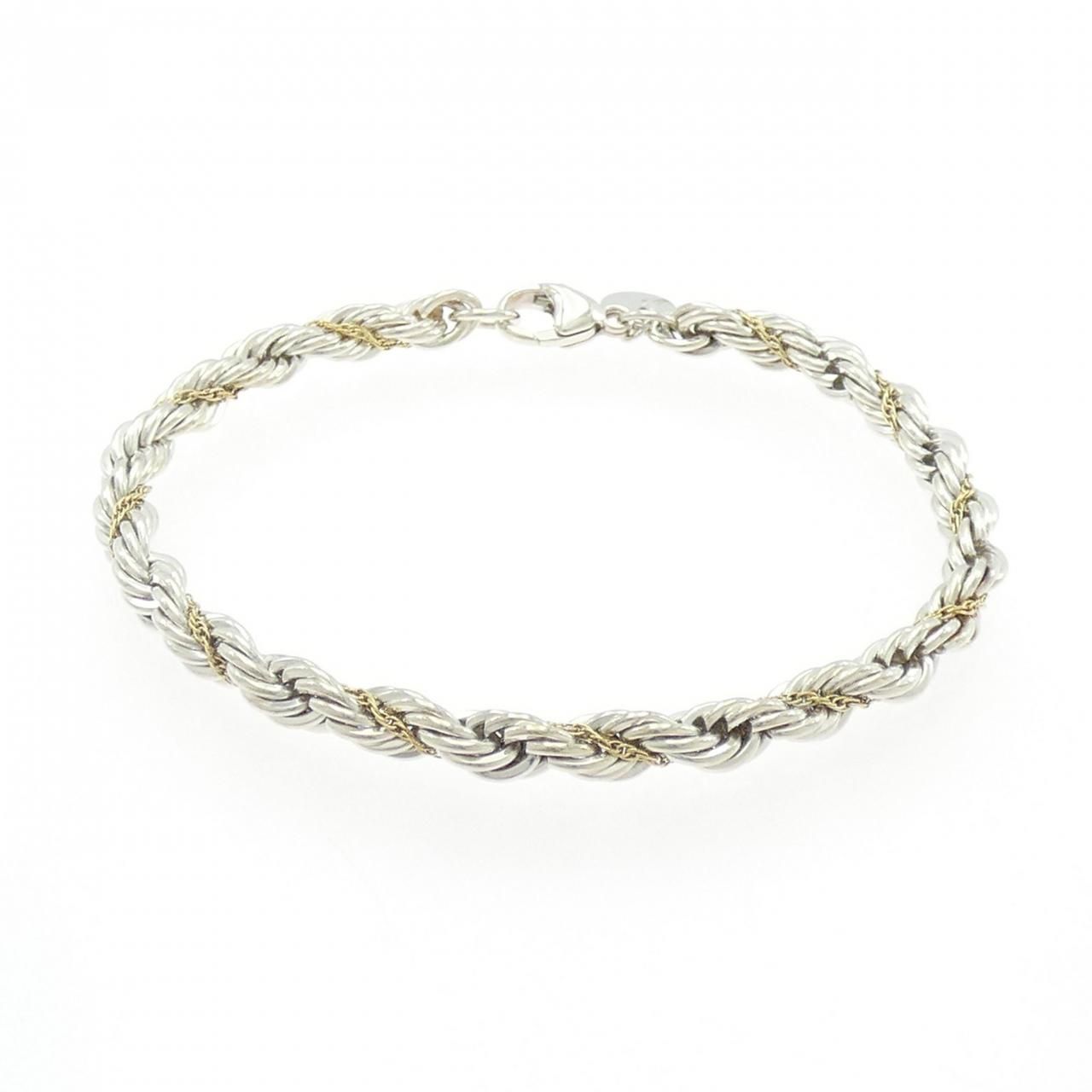 ヴィンテージ ティファニー 750 YG 925 ブレスレット