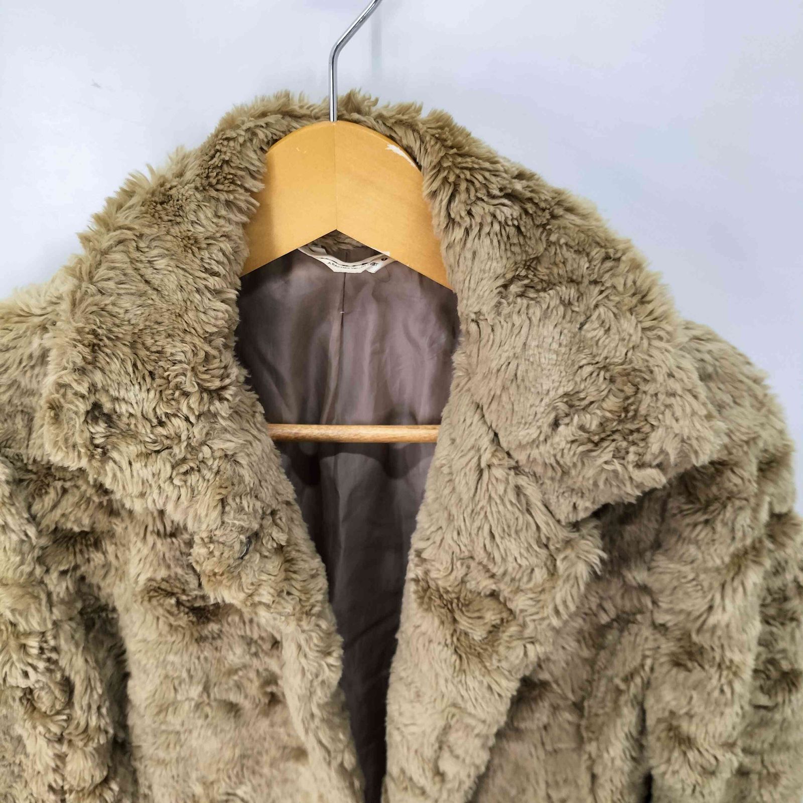 ユーズドフルギ USED古着 arverco フェイクファー ジャケット  