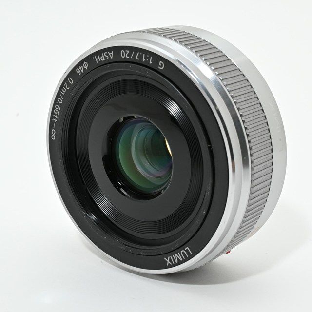 Panasonic LUMIX G 20 mm F 1 7 II ASPH シルバー パンケーキレンズ 明るいF 高描写力 マイクロフォーサーズ用単焦点 外観 ＆元 きの良コンディション