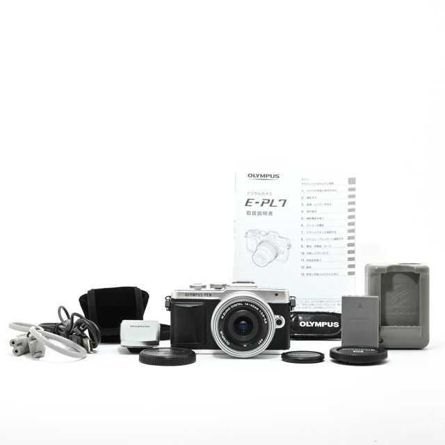 OLYMPUS PEN E PL 7 14 42 mm EZレンズキット シャッター の低使用 動作良好 ボディ 小打痕ありも全体 液晶 撮影影響なし 軽量ミラーレス入門に最適