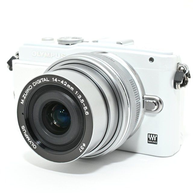 美品＞OLYMPUS PEN Lite E-PL6 EZレンズキット ホワイト｜シャッター数