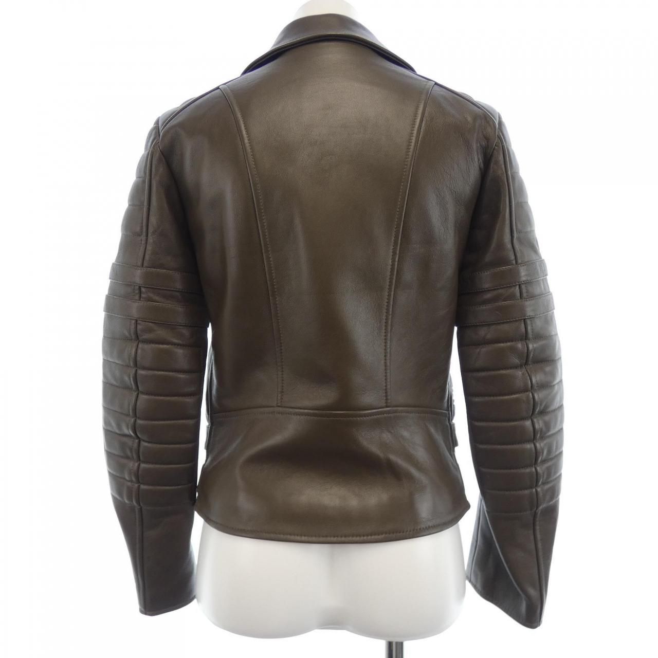 セリーヌ CELINE 2 5 I 90 4533 レザーライダースジャケット