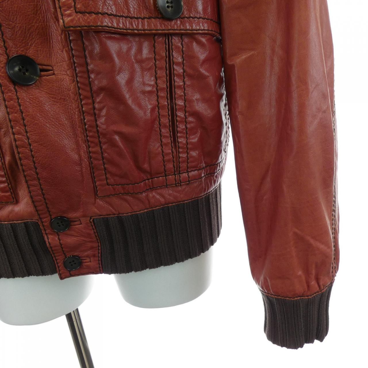 グッチ GUCCI 171472 XM561 レザージャケット - メルカリ