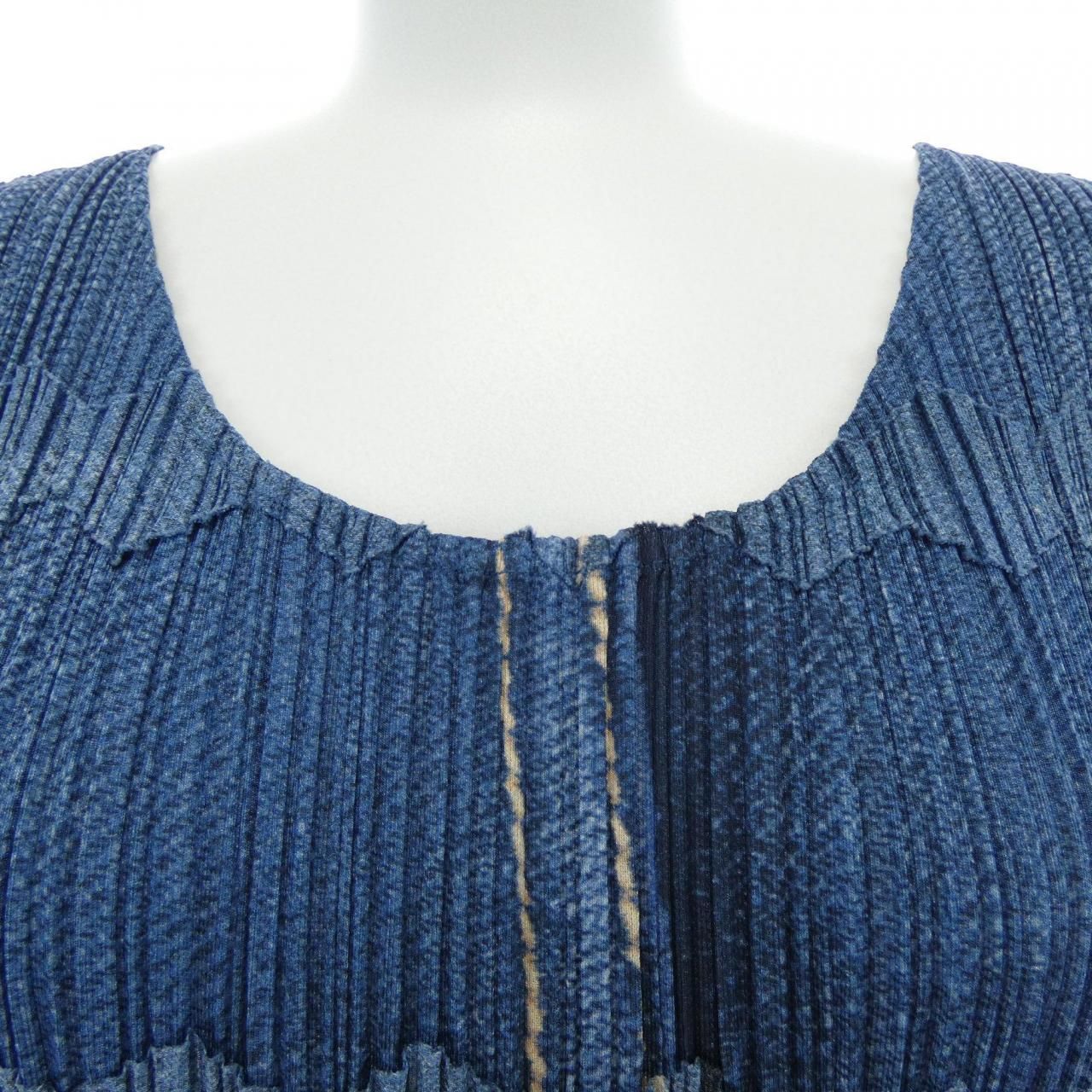  ヴィンテージ プリーツプリーズ PLEATS PLEASE 2001 デニム転写プリント PP 12 JH 521 ワンピース その他 ワンピース