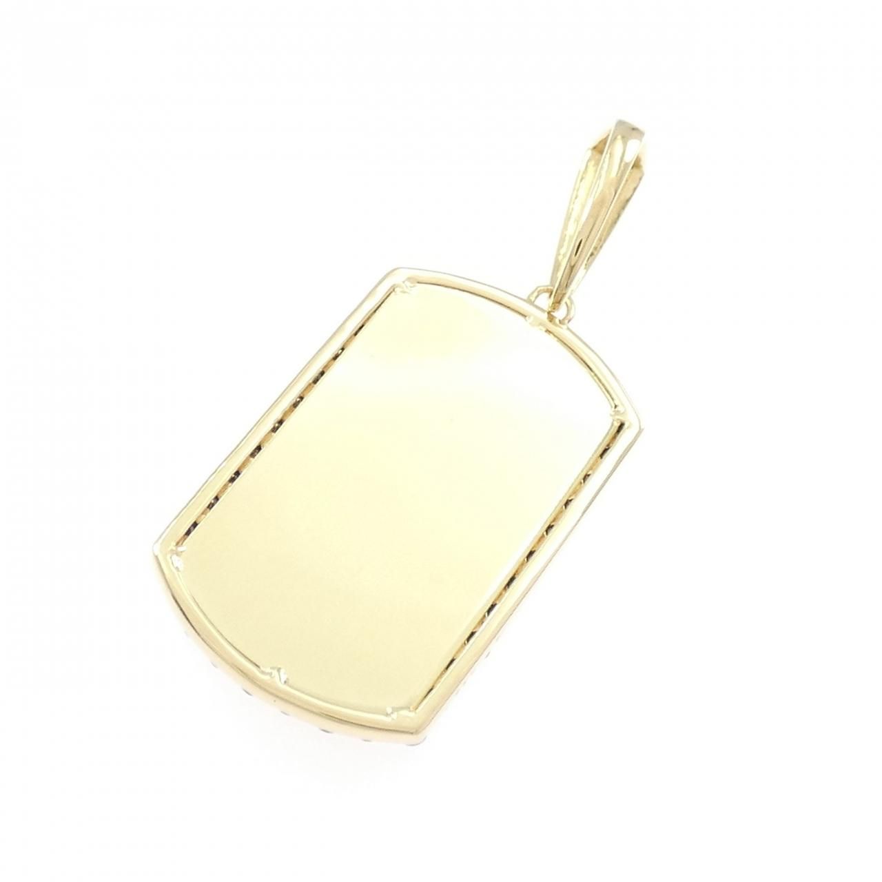 K 18 YG BG ダイヤモンド ペンダント 0.45 CT