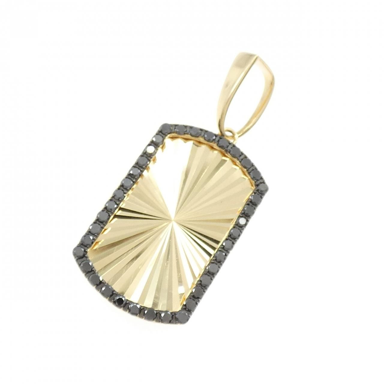 K 18 YG|K BG ダイヤモンド ペンダント 0.45 CT