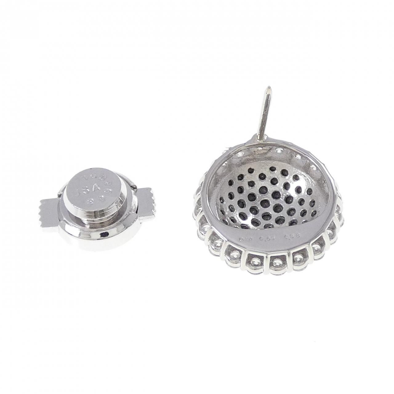 PT900 ダイヤモンド ブローチ 0.58CT - メルカリ