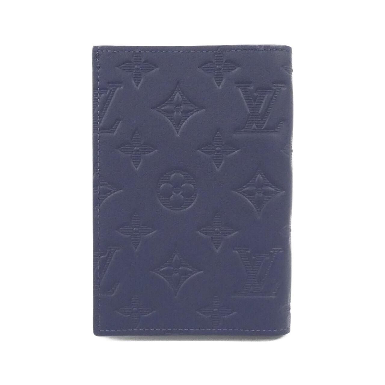 ルイヴィトン モノグラム シャドウ パスポートカバー クーヴェルテュール パスポール M 14792