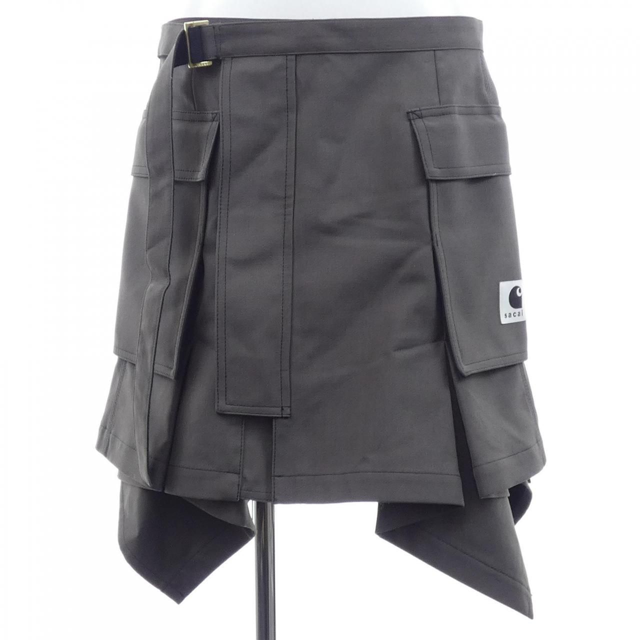 サカイ SACAI WIP SUITING BONDING 24 07189 スカート