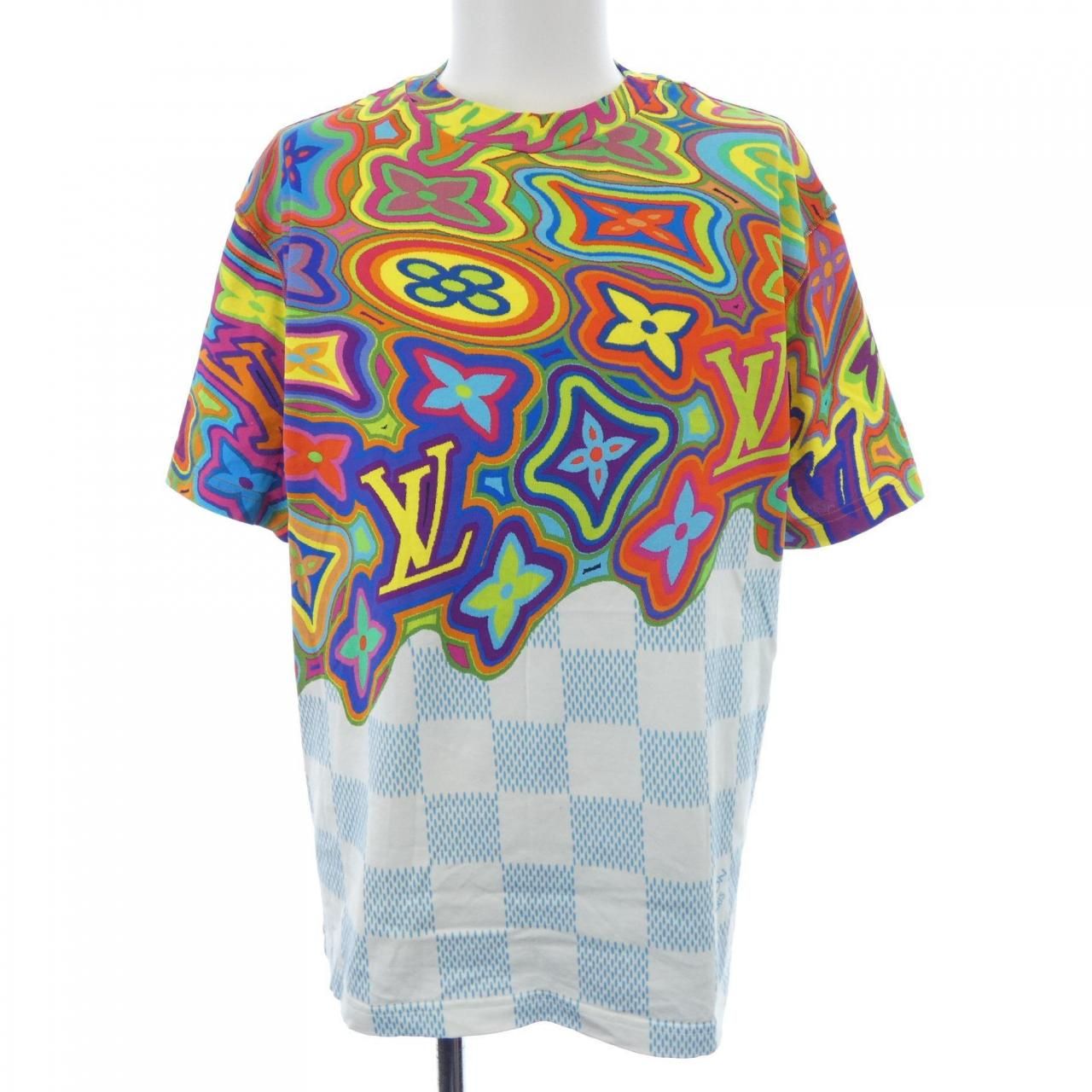 ルイヴィトン LOUIS VUITTON プリンテッドダミエLVTシャツ HKY74WNPG T